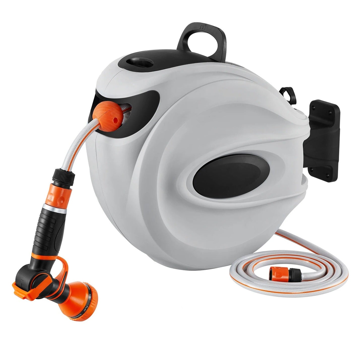 enrouleur tuyau d arrosage retractable blanc
