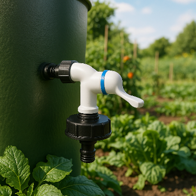 Adaptateur robinet tuyau arrosage connecté réservoir d'eau
