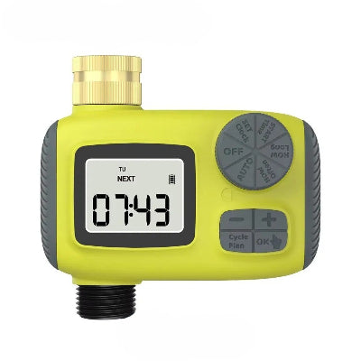 Programmateur arrosage jaune une voie