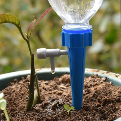 Arrosage goutte à goutte bleu