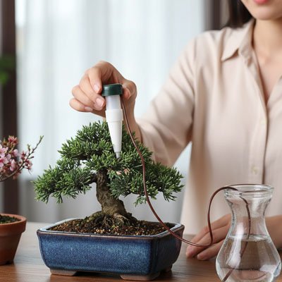 Arrosage goutte à goutte pour irriguer bonzaï