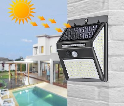 lampe solaire extérieure - détecteur de mouvement - Terre en Fleur