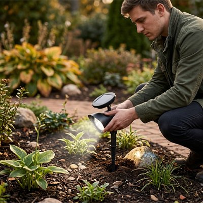 Lampe solaire jardin