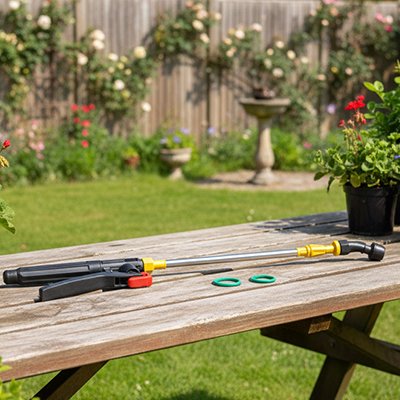 Lance pulverisateur jaune