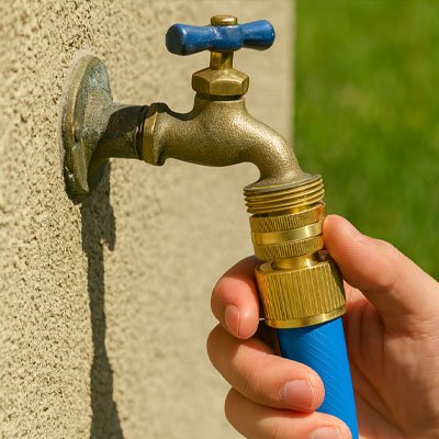robinet extérieur avec Adaptateur robinet laiton