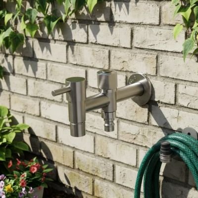 Robinet exterieur avec connexion pour tuyau