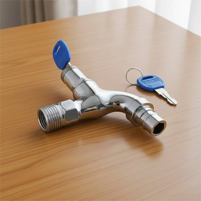 Robinet exterieur posé sur table