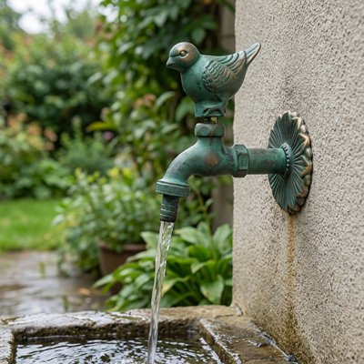 Robinet exterieur vert